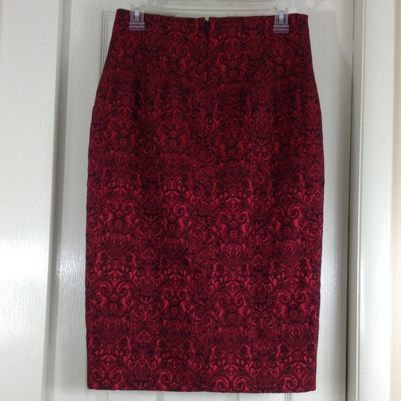 Worthington High Waist Brocade Textured Skirt - Picture 6 of 8